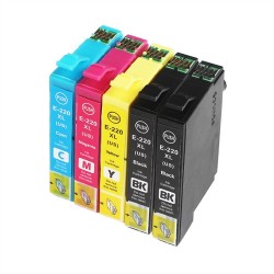 Epson 220XL Value 5-Pack Compatible - 400 Black, 450 Per Colour Pages